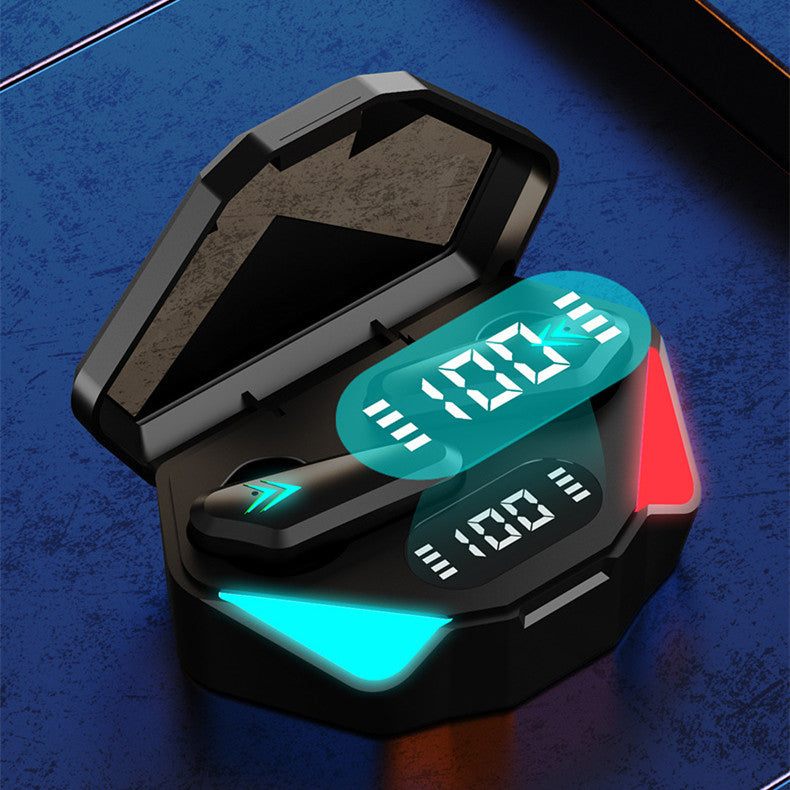 Auriculares Bluetooth con pantalla digital de baja latencia para juegos deportivos