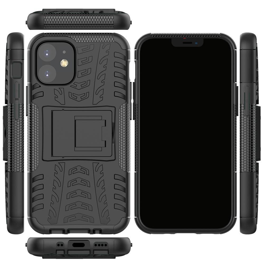 Funda con soporte de doble capa AMZER Hybrid Warrior para Apple iPhone 12