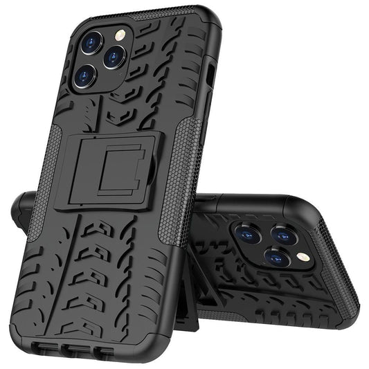 Funda con soporte de doble capa AMZER Hybrid Warrior para iPhone 12 Pro de Apple