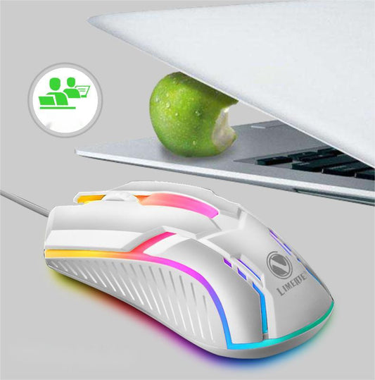 Kabelgebundene USB-Maus mit Hintergrundbeleuchtung für kompetitives Gaming