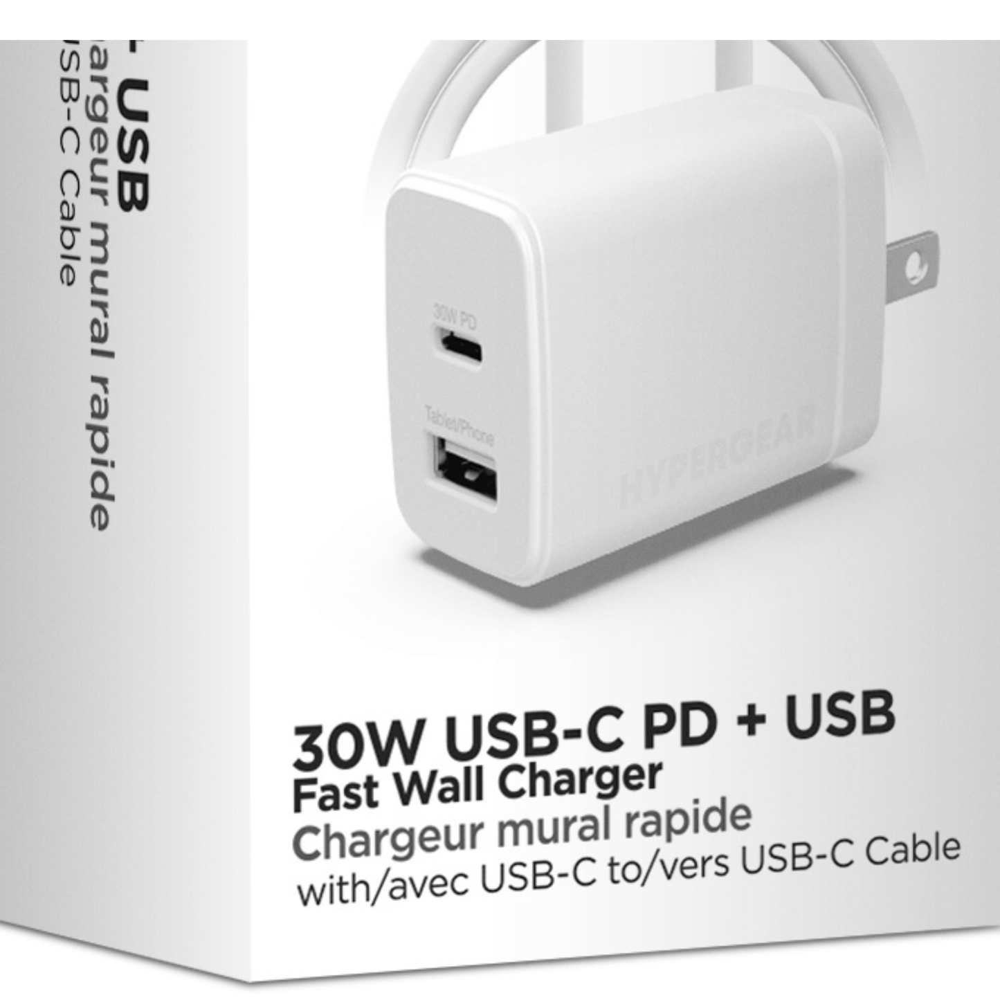 HyperGear 30W PD Dual-Wandladegerät + USB-C auf USB-C
