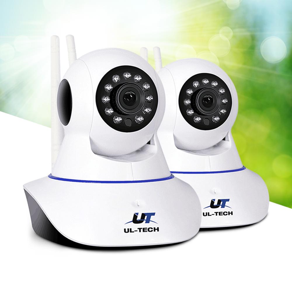 UL-Tech 1080P Drahtlose IP-Kameras Sicherheits-WLAN-Kamera Weiß