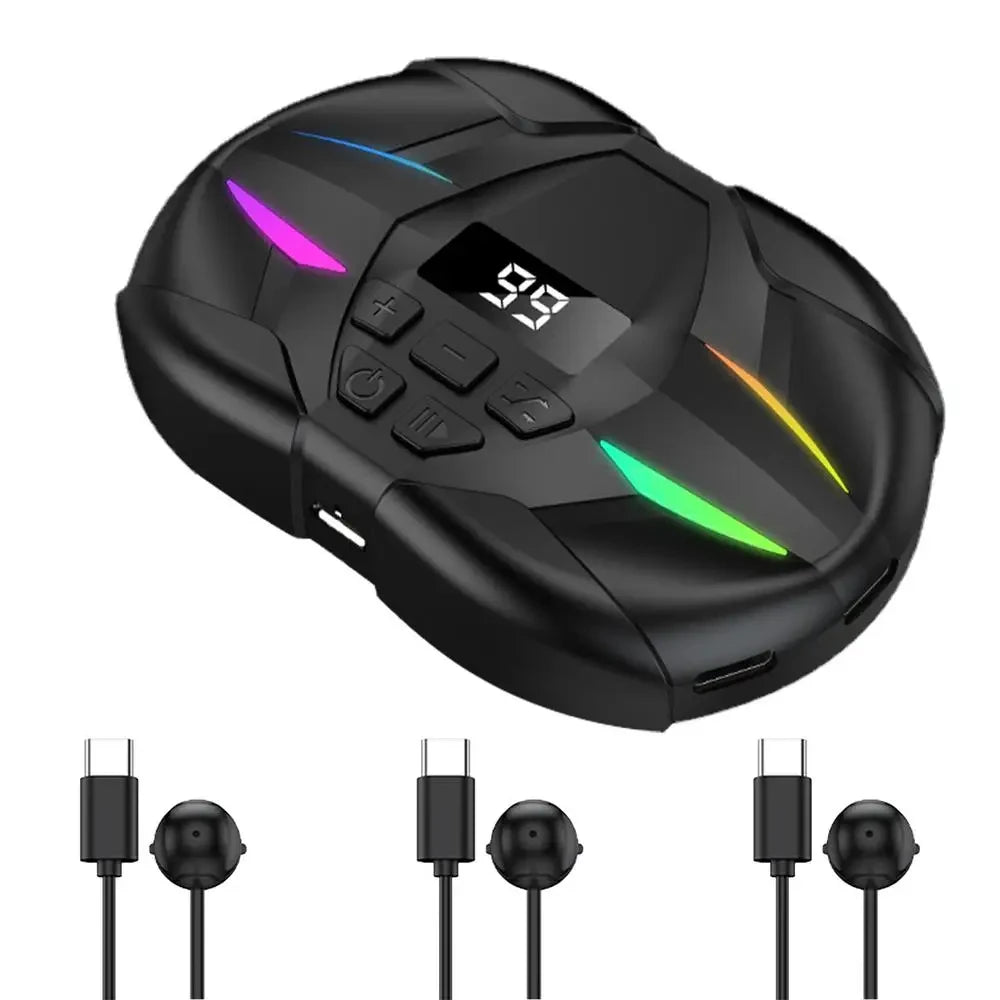 Mobile Phone Screen Auto Clicker with Digital Display & RGB Light Phone Auto Clicker for Games Live Broadcasts Deal Reward Tasks