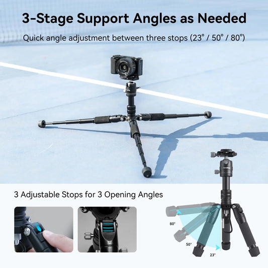 SmallRig Aluminum Mini Tripod VT-20 with 360° Ball Head for DSLR Camera Video Camcorder Load up to 13lb/6kg -4289