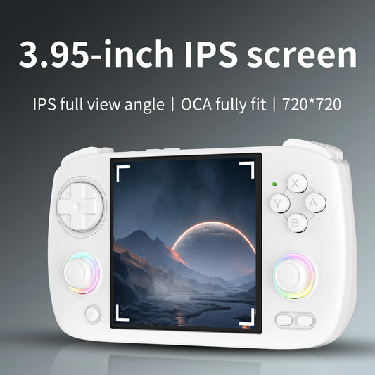 ANBERNIC RG CubeXX Handheld Games Console 3.95" IPS Screen 64-bit Linux System H700 3800mAh Wi-Fi Bluetooth Retro Gaming Player