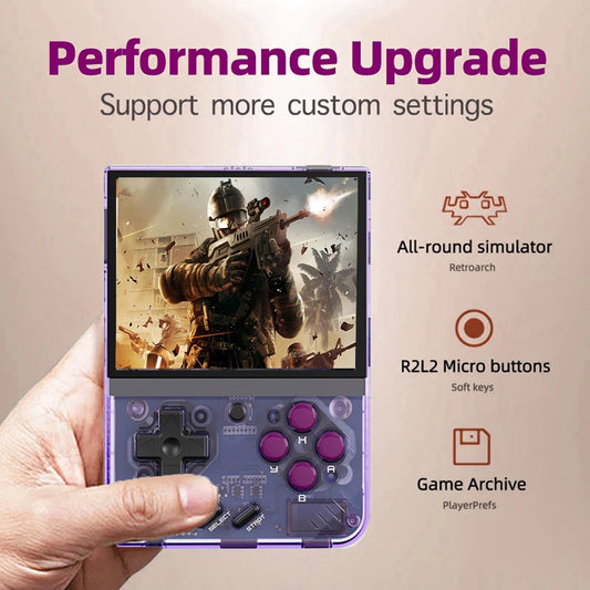 MIYOO Mini Plus Portable Retro Handheld Game Console V2 Mini+ 3.5 Inch IPS Screen Classic Video Game Console Linux System Gift