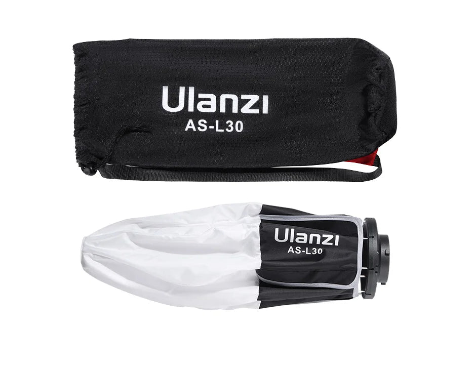 Ulanzi AS-L30 30cm Portable Globe Lantern Softbox Mini Bowens Mount Ball Diffuser Quick Install for Ulanzi LT028 40W COB LED