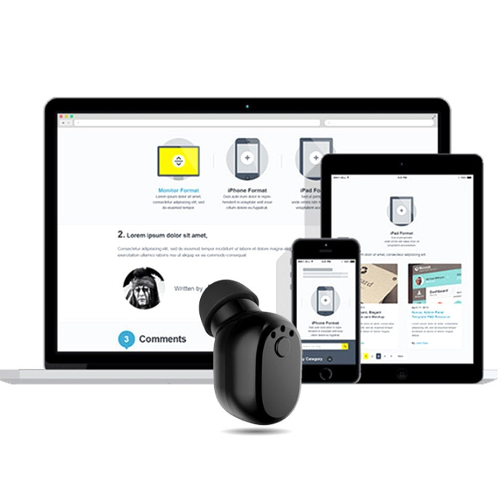 Bluetooth In-Ear-Kopfhörer für Autofahrer mit magnetischem Ladegerät