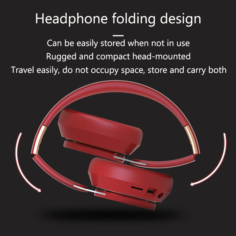 Kabellose Bluetooth 5.0 Stereo-Kopfhörer mit extrem langer Akkulaufzeit