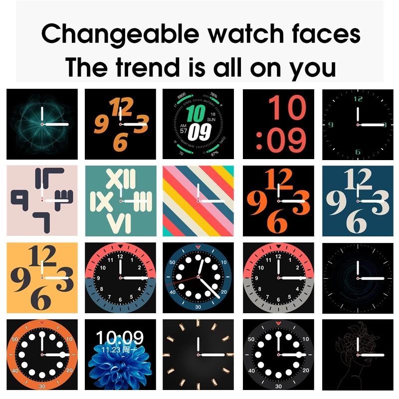 Vollbild-IP68-wasserdichte ultradünne Smartwatch