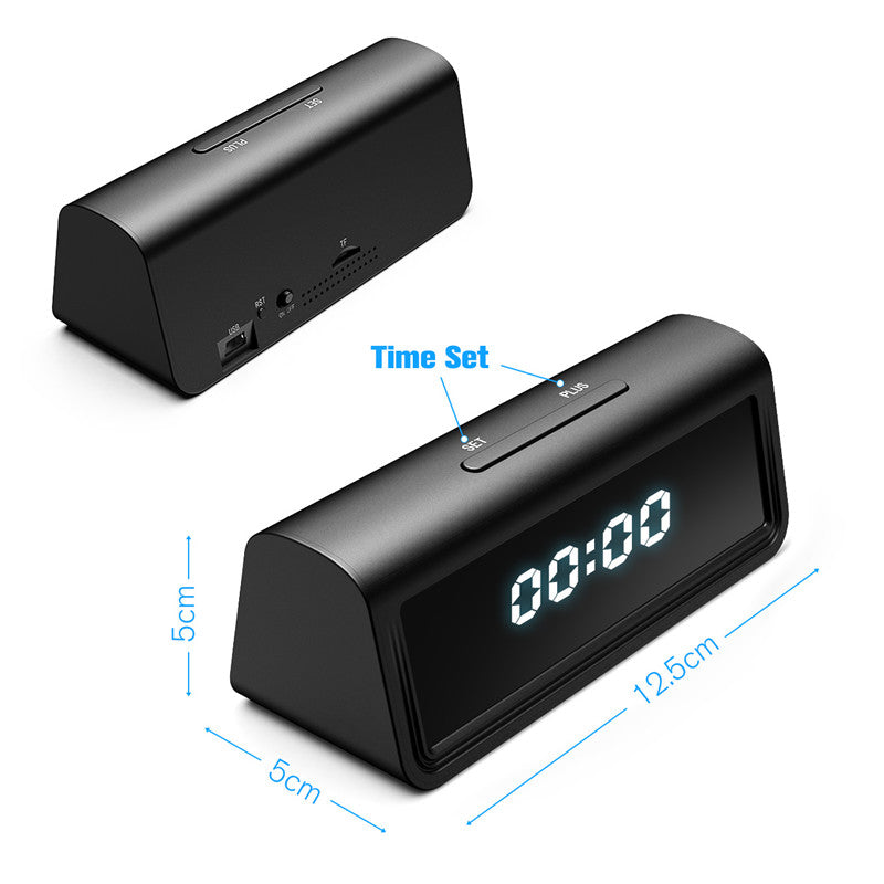 4K WLAN Geheim-Uhr Mikrokamera Überwachungskamera IR Nachtsicht