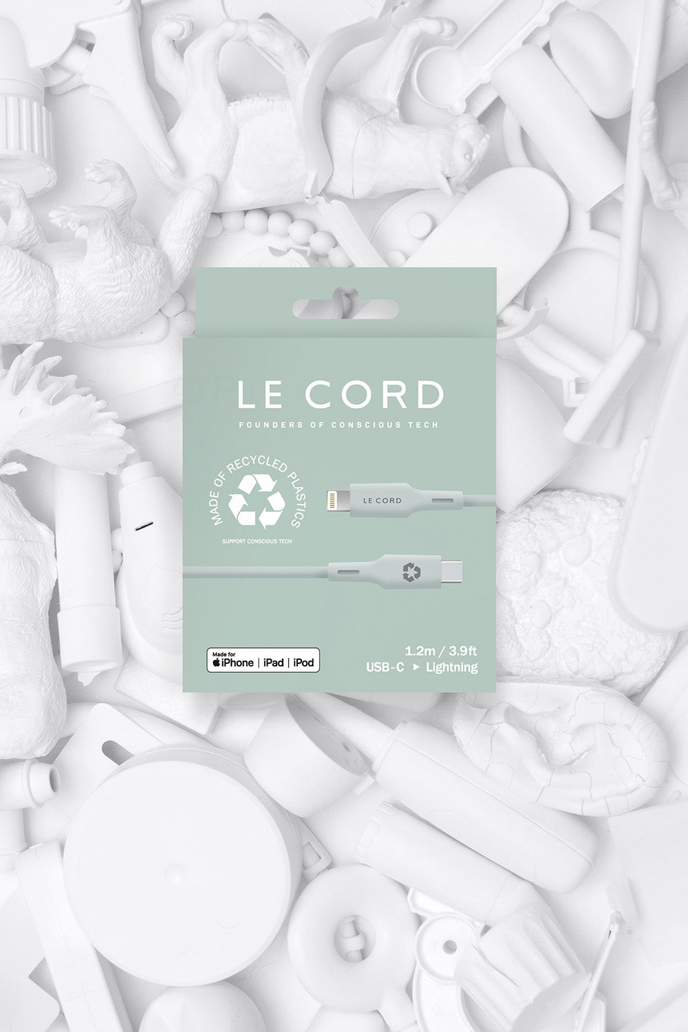 Pale Pine iPhone Lightning auf Type C · 1,2 Meter · Aus recycelten Materialien