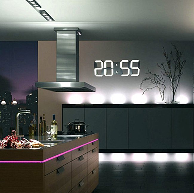 Digitale Wanduhr