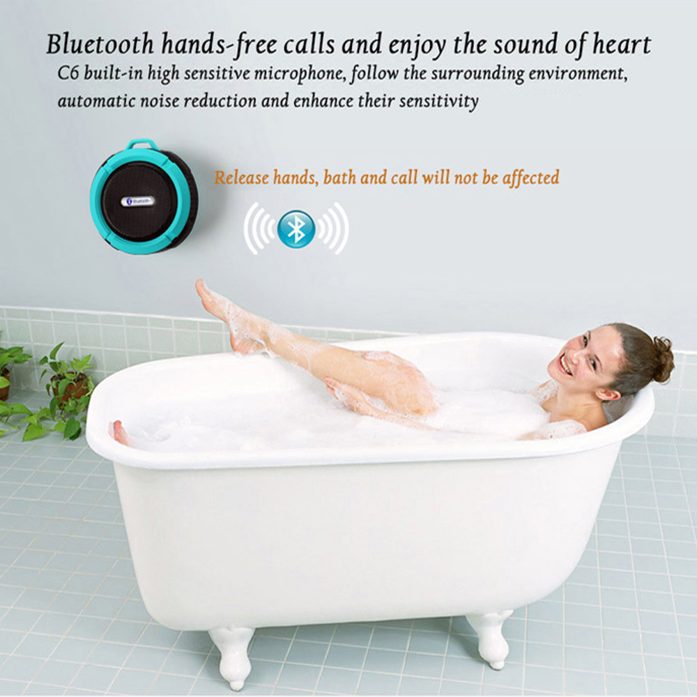 Mini tragbarer wasserdichter Bluetooth-Lautsprecher mit Saugnapf