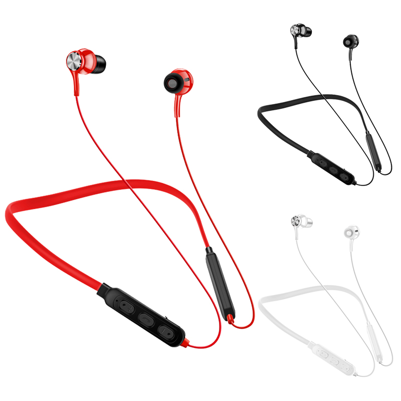 Auriculares inalámbricos magnéticos Bluetooth con banda para el cuello deportivos