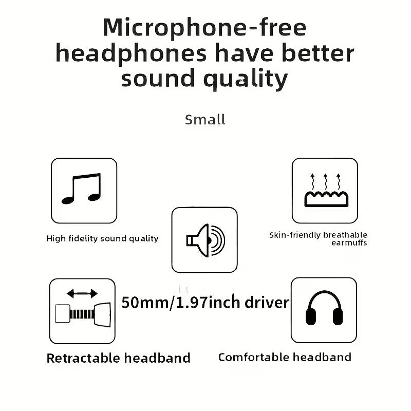 Dual Plug Wired Studio Headphones-3