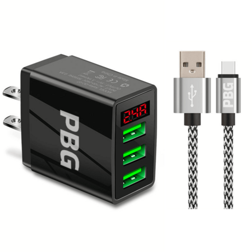 PBG 3-Port LED Display Wandladegerät und XL10FT Ladegerät kompatibel für