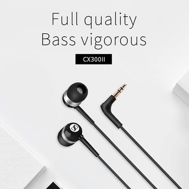 Auriculares Universales Intraurales con Cable y Graves Potentes