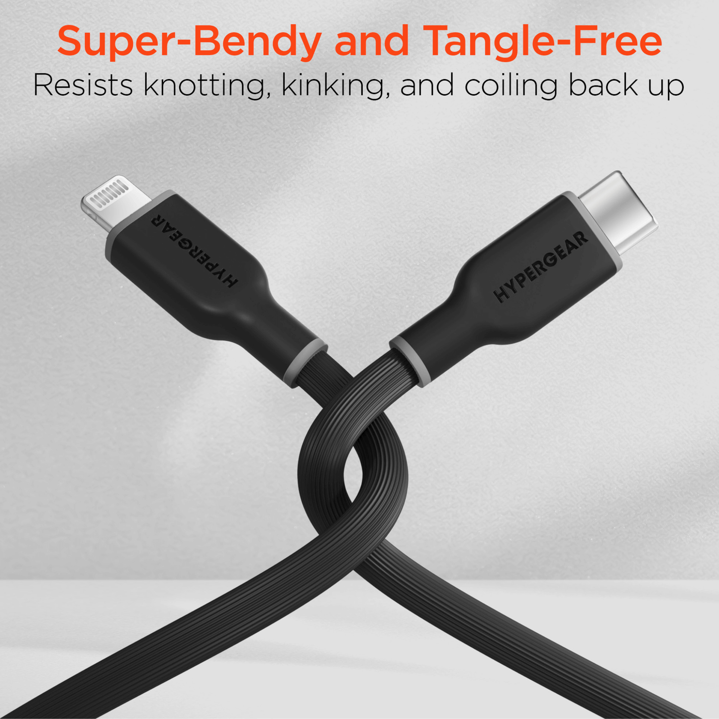 HyperGear Flexi PRO USB-C auf Lightning Kabel 3m