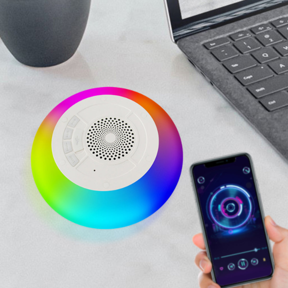 Floatilla Bluetooth LED-fähiger wasserdichter Lautsprecher für Pools und