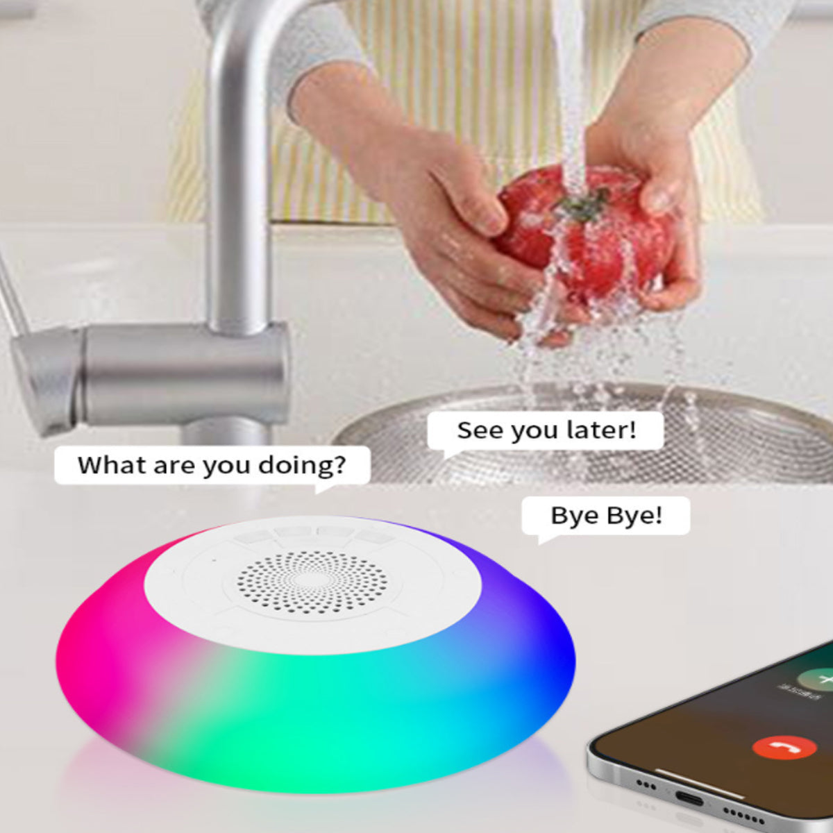 Floatilla Bluetooth LED-fähiger wasserdichter Lautsprecher für Pools und