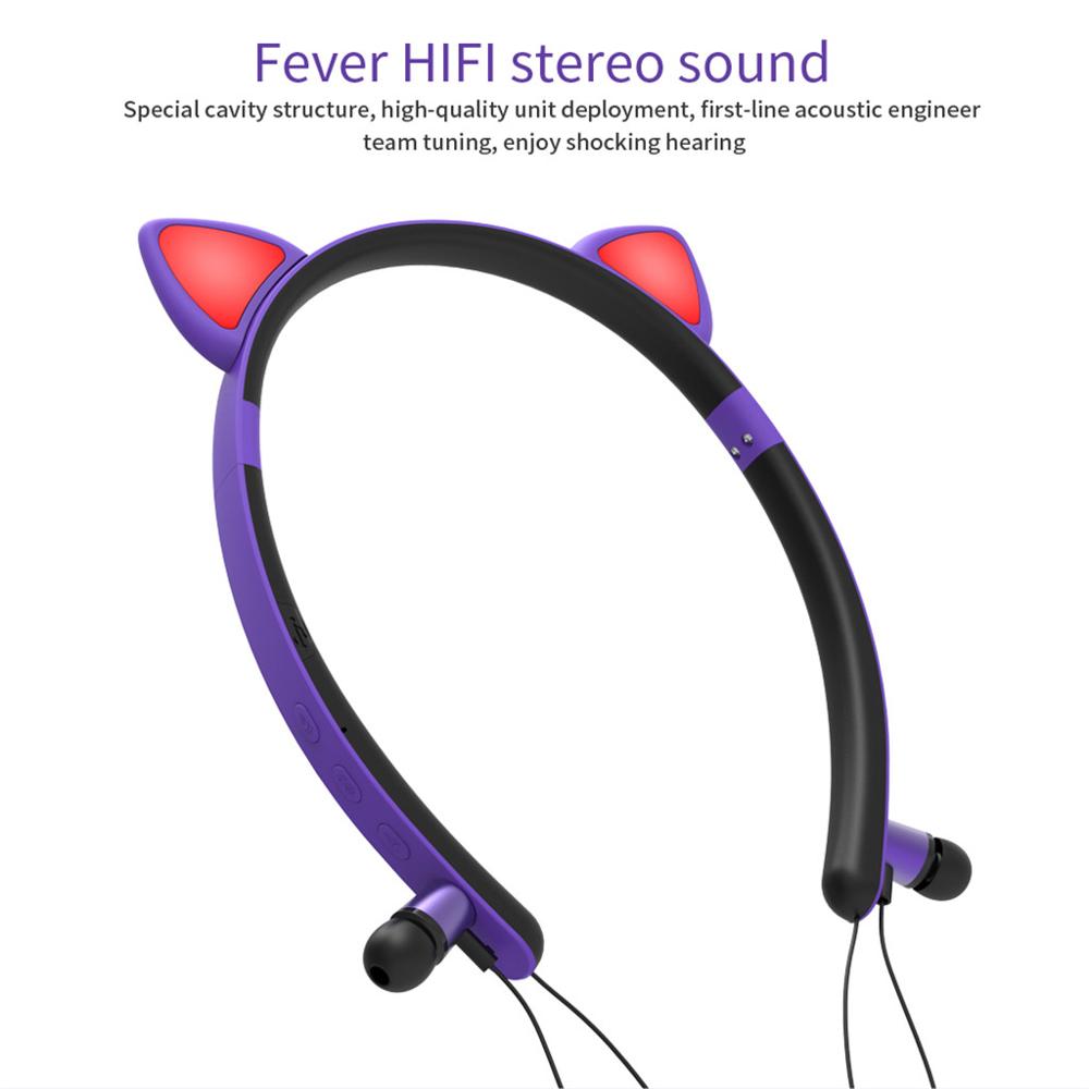 Cat Ear Headset With Microphone For All Phones