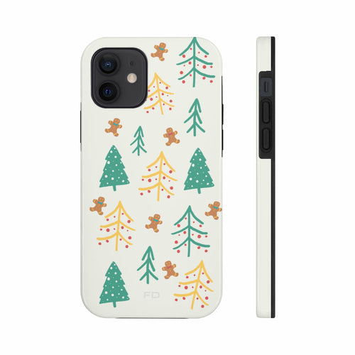 Schutzhülle für iPhone „Weihnachtsbaum“ mit kabelloser Ladefunktion