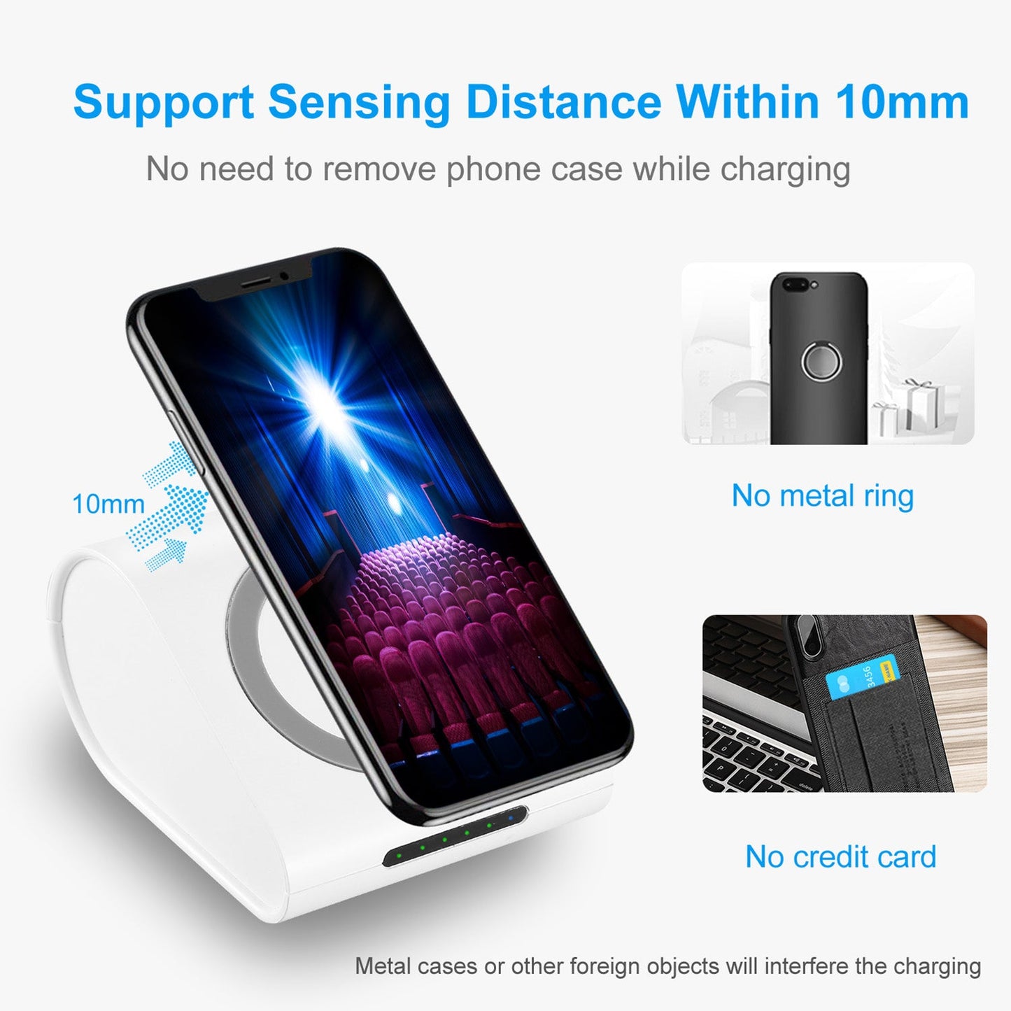 1 Stk. 10400mAh Qi Wireless-Lade-Powerbank für iOS-Telefon XS MAX XR
