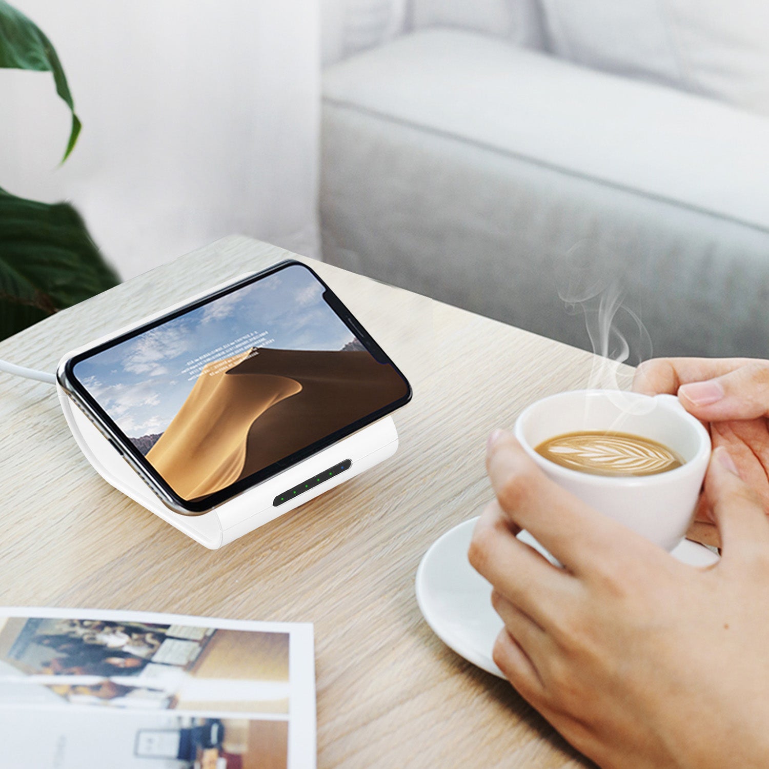 1Pc 10400mAh Qi Wireless Charging Power Bank  For IOS Phone XS MAX XR