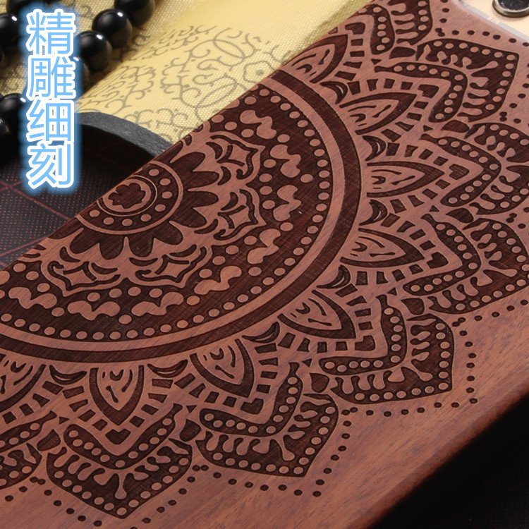 iPhone Hülle Holz Mandala