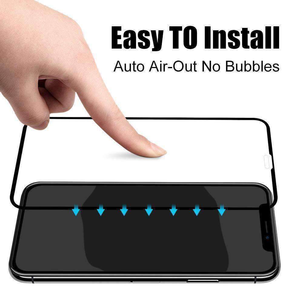 AMZER Kristal Protector de Pantalla Borde a Borde de Cristal Templado 9H para iPhone Xs Max
