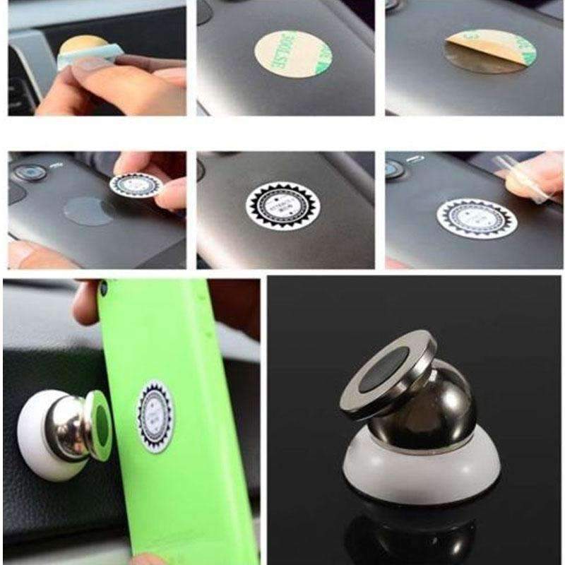 Magnetische Auto Handyhalterung Armaturenbrett 360° drehbar für iPhone GPS