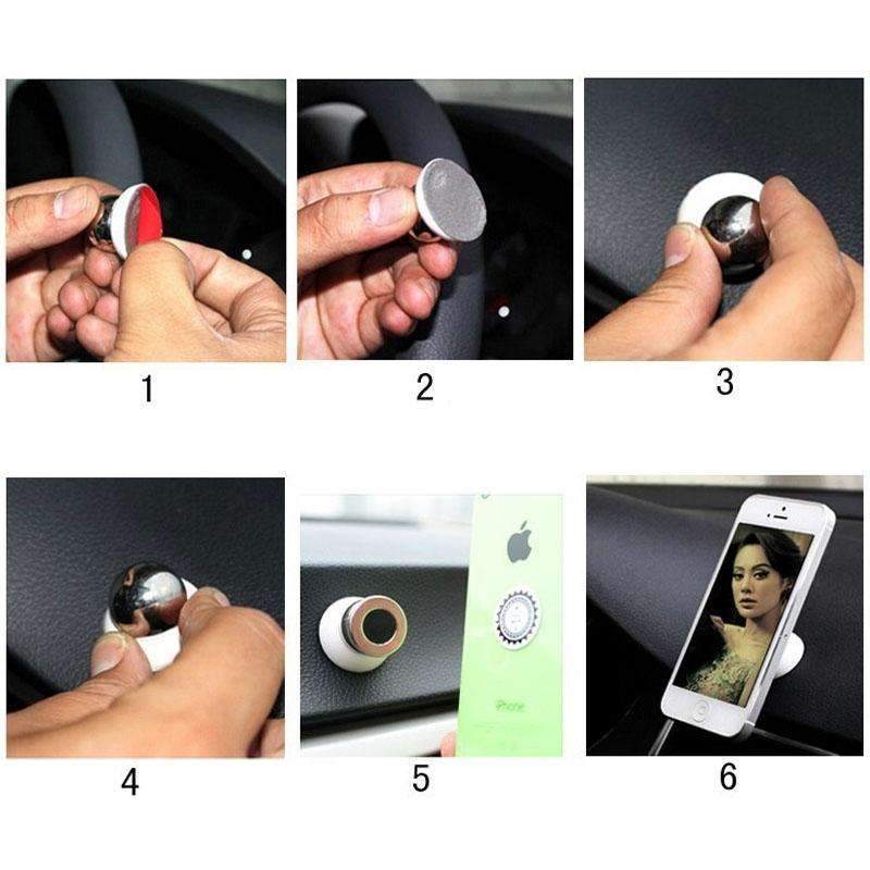 Magnetische Auto Handyhalterung Armaturenbrett 360° drehbar für iPhone GPS
