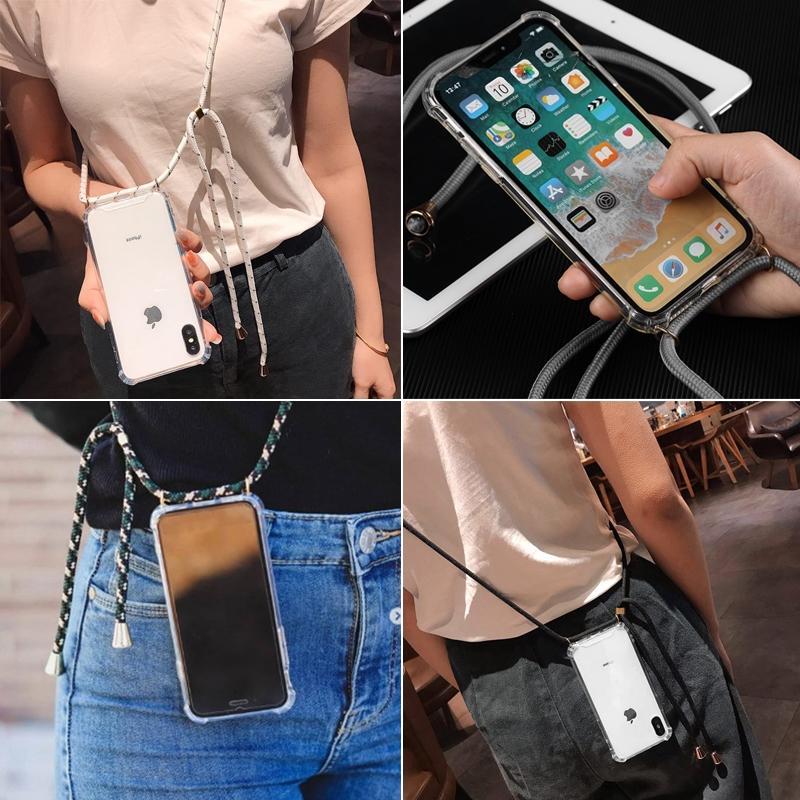 Funda AMZER Pudding TPU Suave X de Protección con Cordón para iPhone