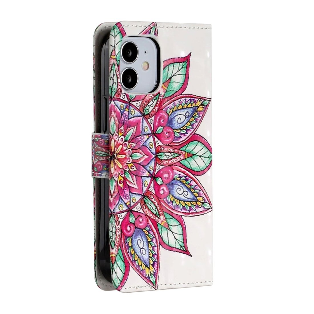 Funda tipo libro AMZER con impresión 3D y cartera para iPhone 12 Max
