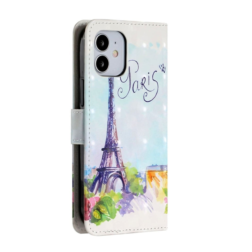 AMZER 3D Printed Flip Case with Wallet for iPhone 12 Max