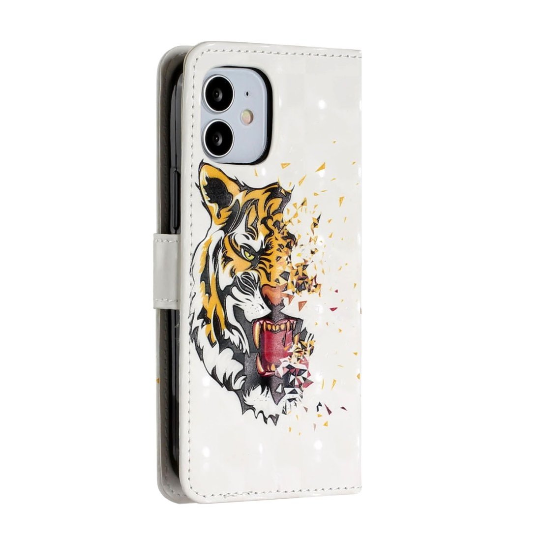 Funda tipo libro AMZER con impresión 3D y cartera para iPhone 12 Max