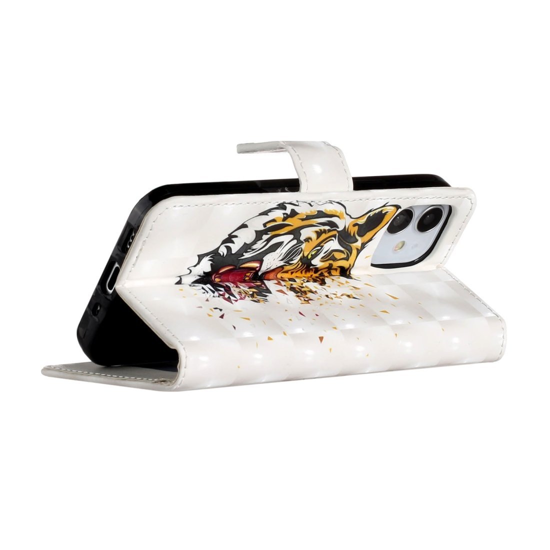 Funda tipo libro AMZER con impresión 3D y cartera para iPhone 12 Max