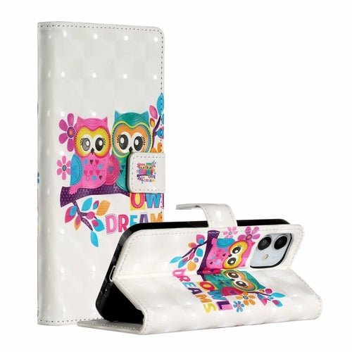 Funda tipo libro AMZER con impresión 3D y cartera para iPhone 12 Max