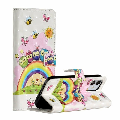 Funda tipo libro AMZER con impresión 3D y cartera para iPhone 12 Max