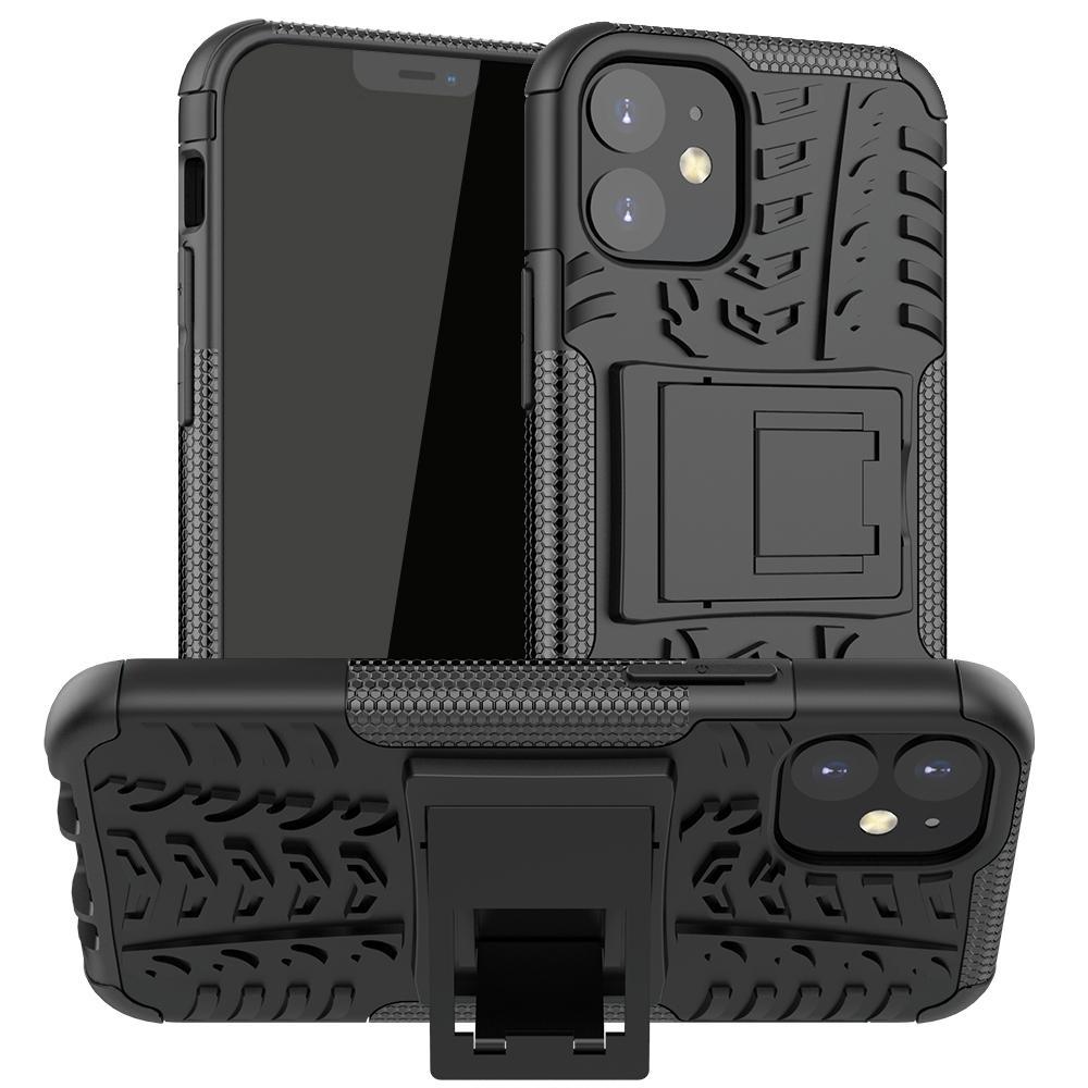 Funda con soporte de doble capa AMZER Hybrid Warrior para Apple iPhone 12