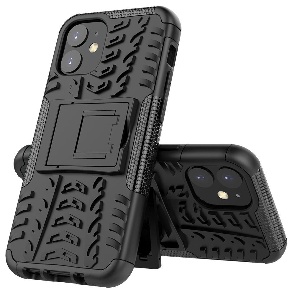 Funda con soporte de doble capa AMZER Hybrid Warrior para Apple iPhone 12