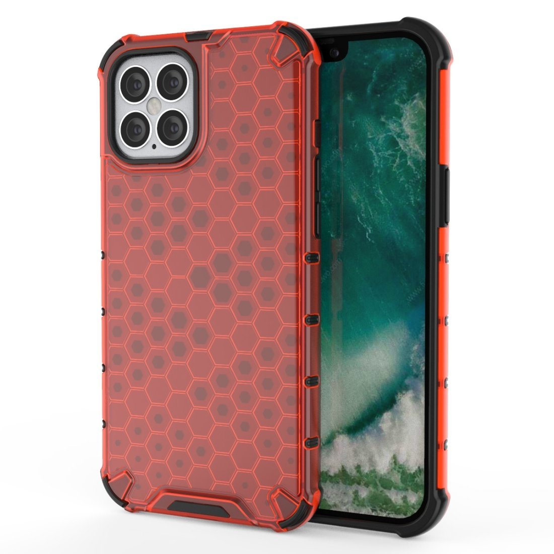AMZER Honeycomb SlimGrip Hybrid Bumper Case für iPhone 12 Pro Max