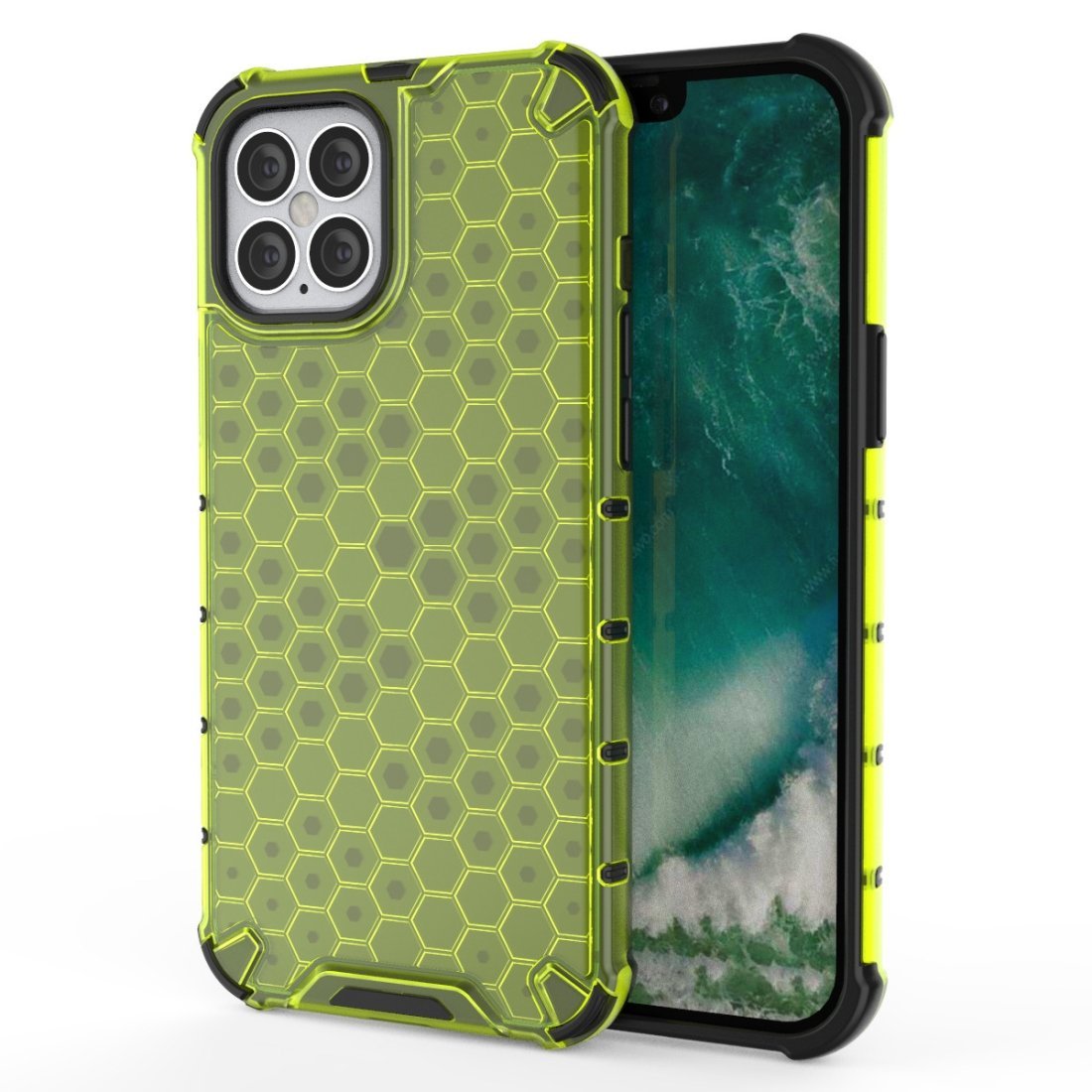 AMZER Honeycomb SlimGrip Hybrid Bumper Case für iPhone 12 Pro Max