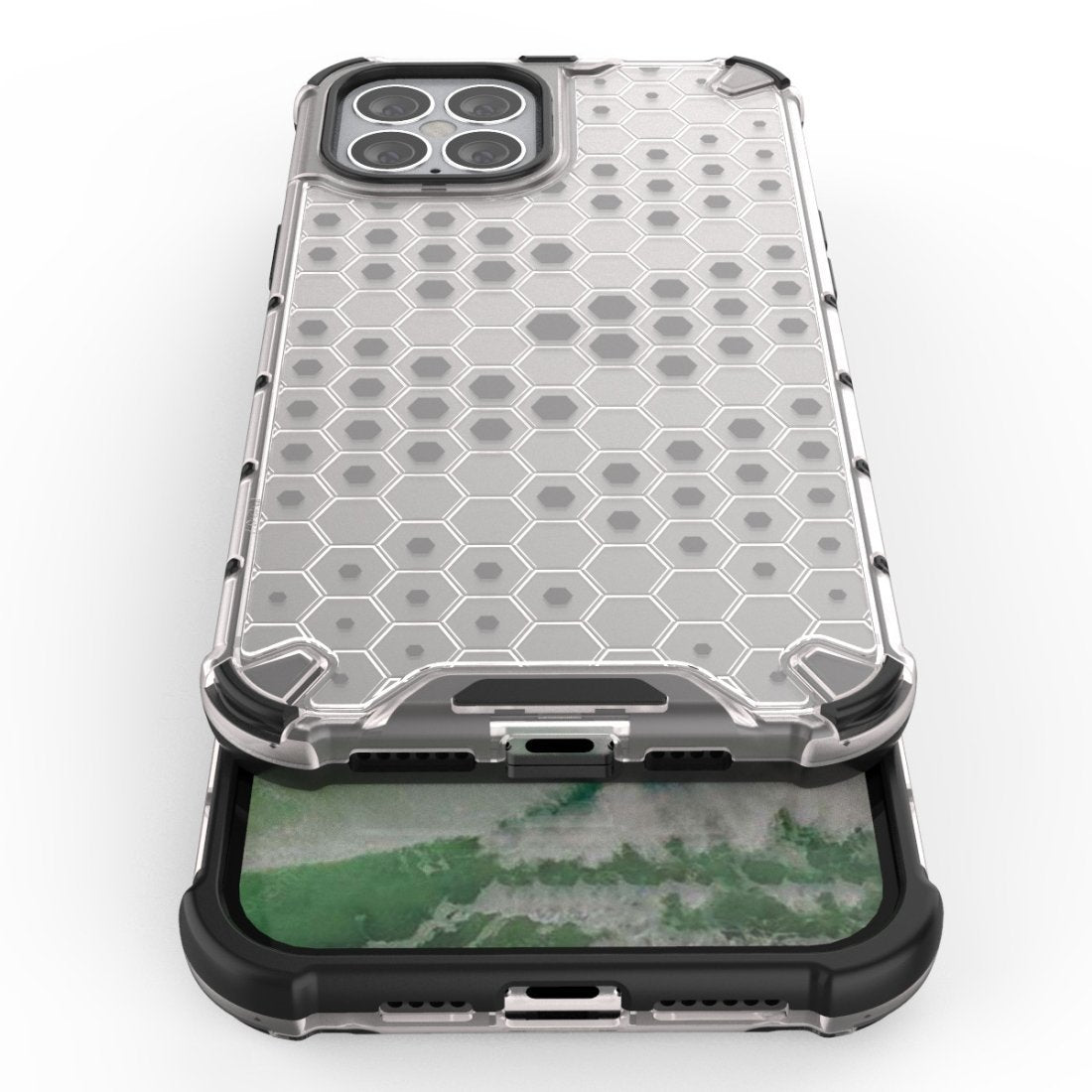 AMZER Honeycomb SlimGrip Hybrid Bumper Case für iPhone 12 Pro Max