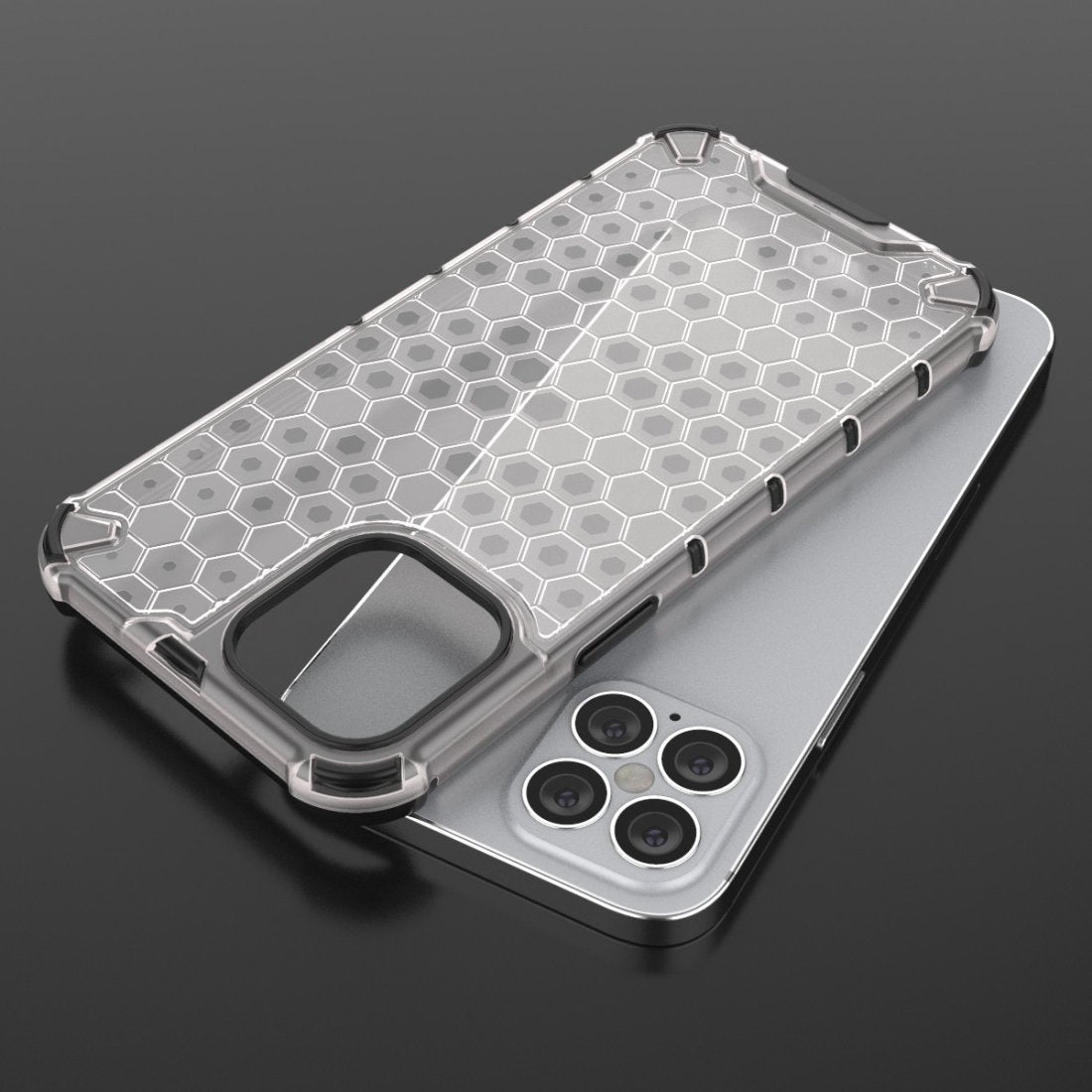 AMZER Honeycomb SlimGrip Hybrid Bumper Case für iPhone 12 Pro Max