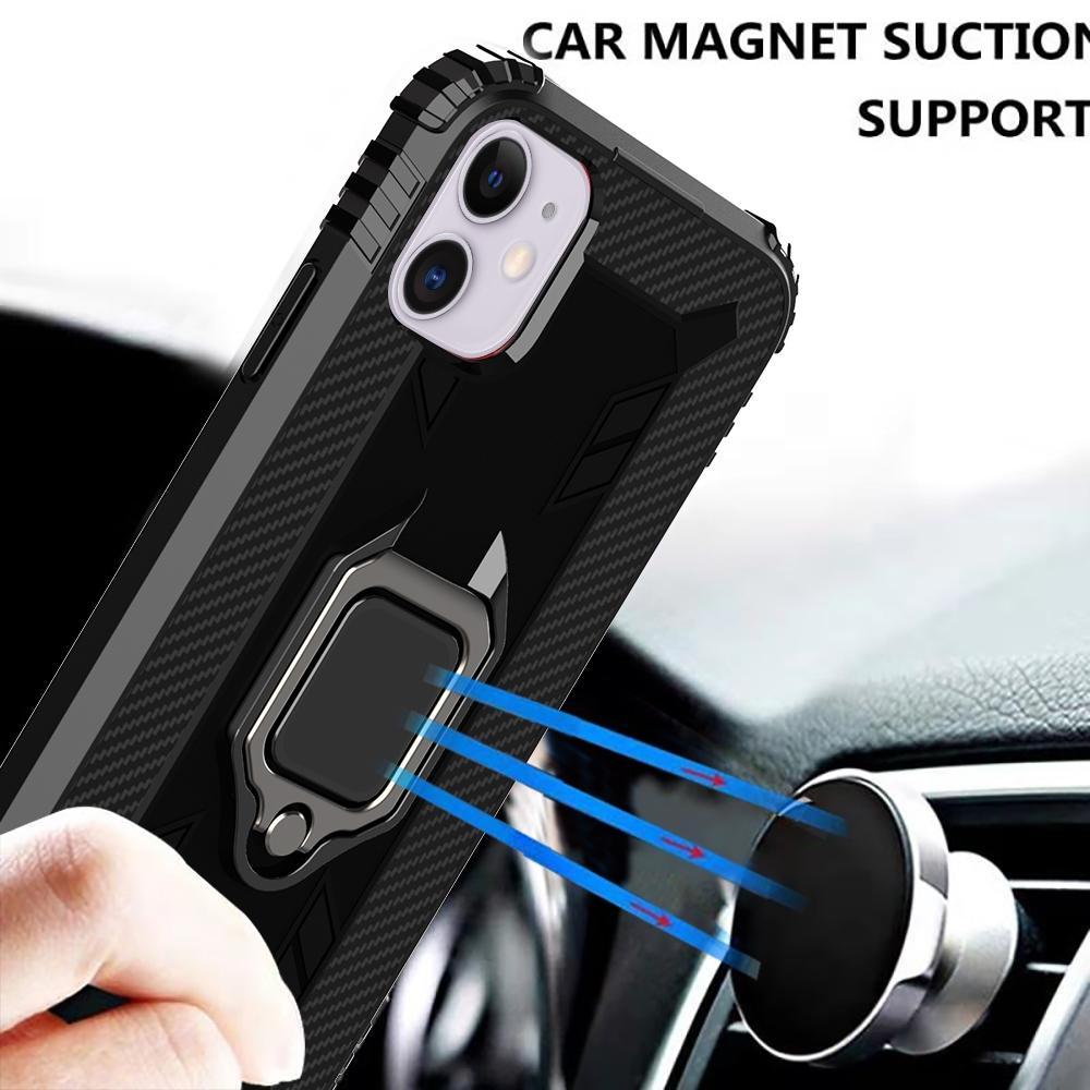 Funda AMZER Sainik con soporte magnético de anillo de 360° para iPhone 12 Pro Max
