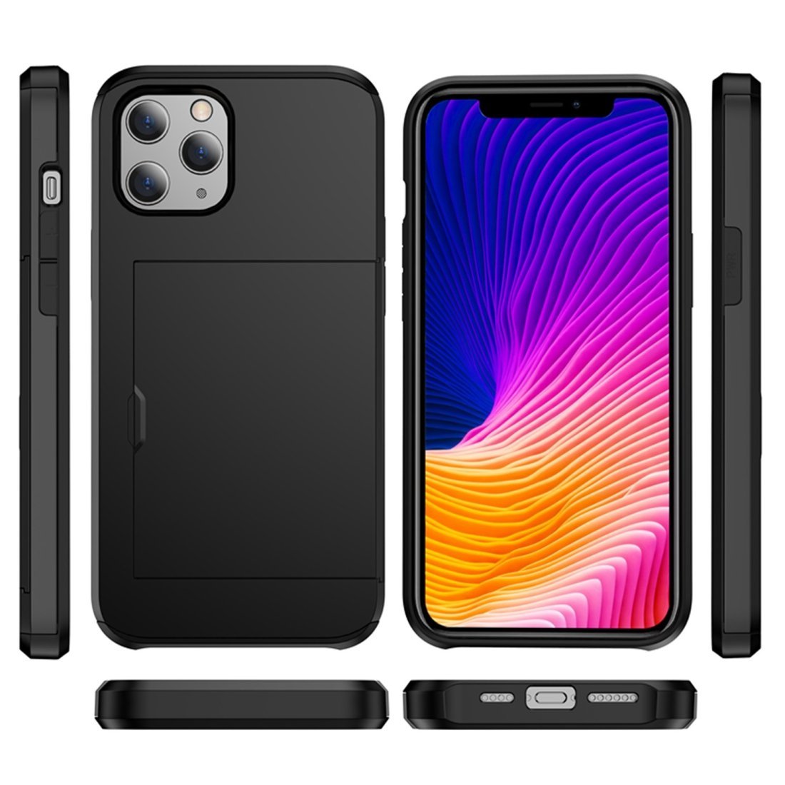 AMZER Hybrid-Kartenetui mit Gürtelclip für iPhone 12