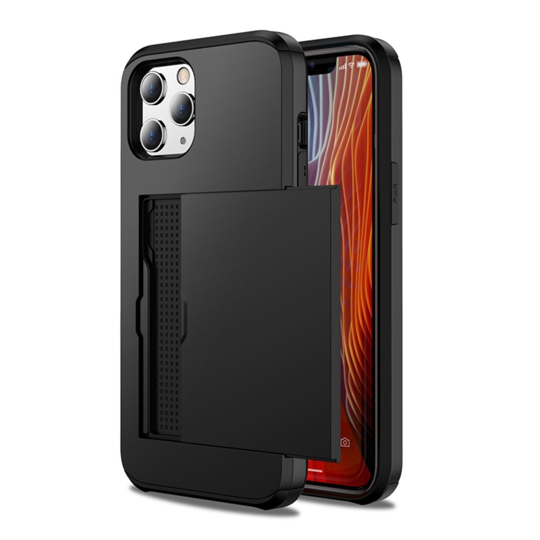 AMZER Hybrid-Kartenetui mit Gürtelclip für iPhone 12