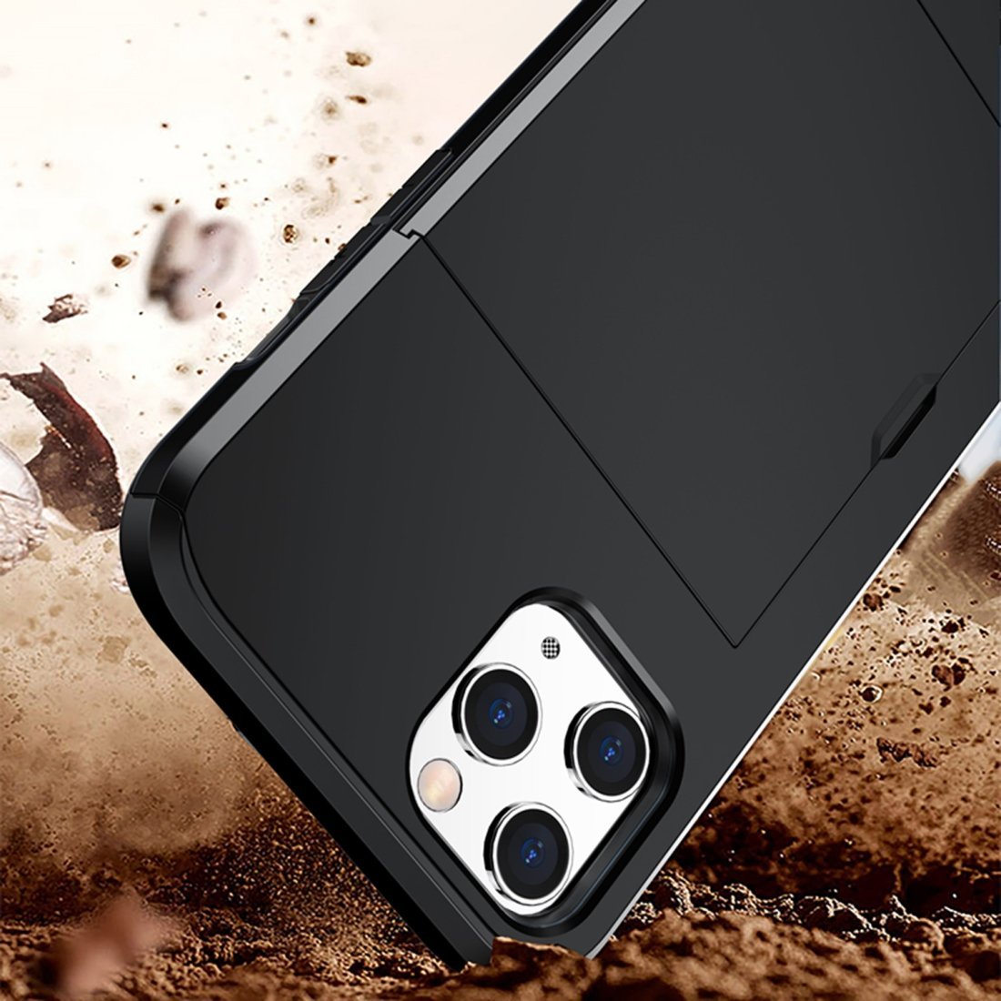 AMZER Hybrid-Kartenetui mit Gürtelclip für iPhone 12